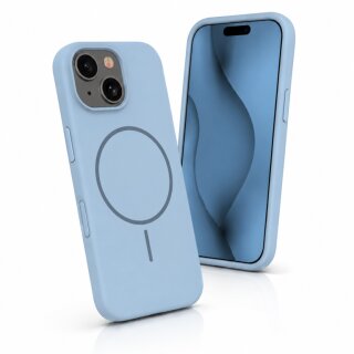 Silicone Thin Mag case for iPhone 17 Pro 6,3″ light blue