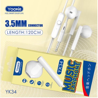 Yookie YK34 Stereo Earphone (3.5mm) Yookie YK34 Stereo Earphone (3.5mm)